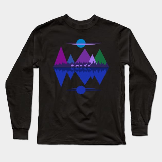 Wolfpack Passage #3 Long Sleeve T-Shirt by RockettGraph1cs